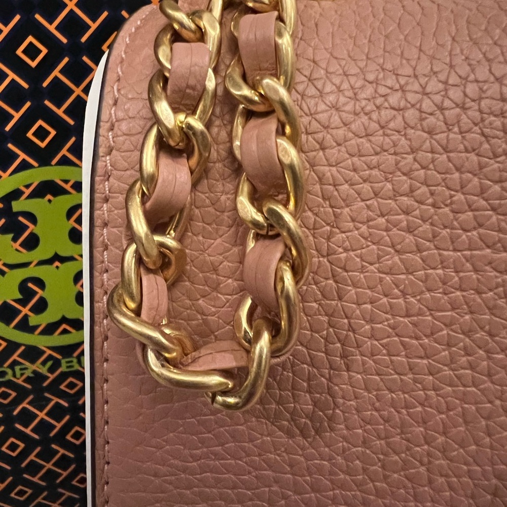 TORY BURCH Britten Medium Adjustable Shoulder Strap - Pink Moon - NWT - Picture 6 of 8